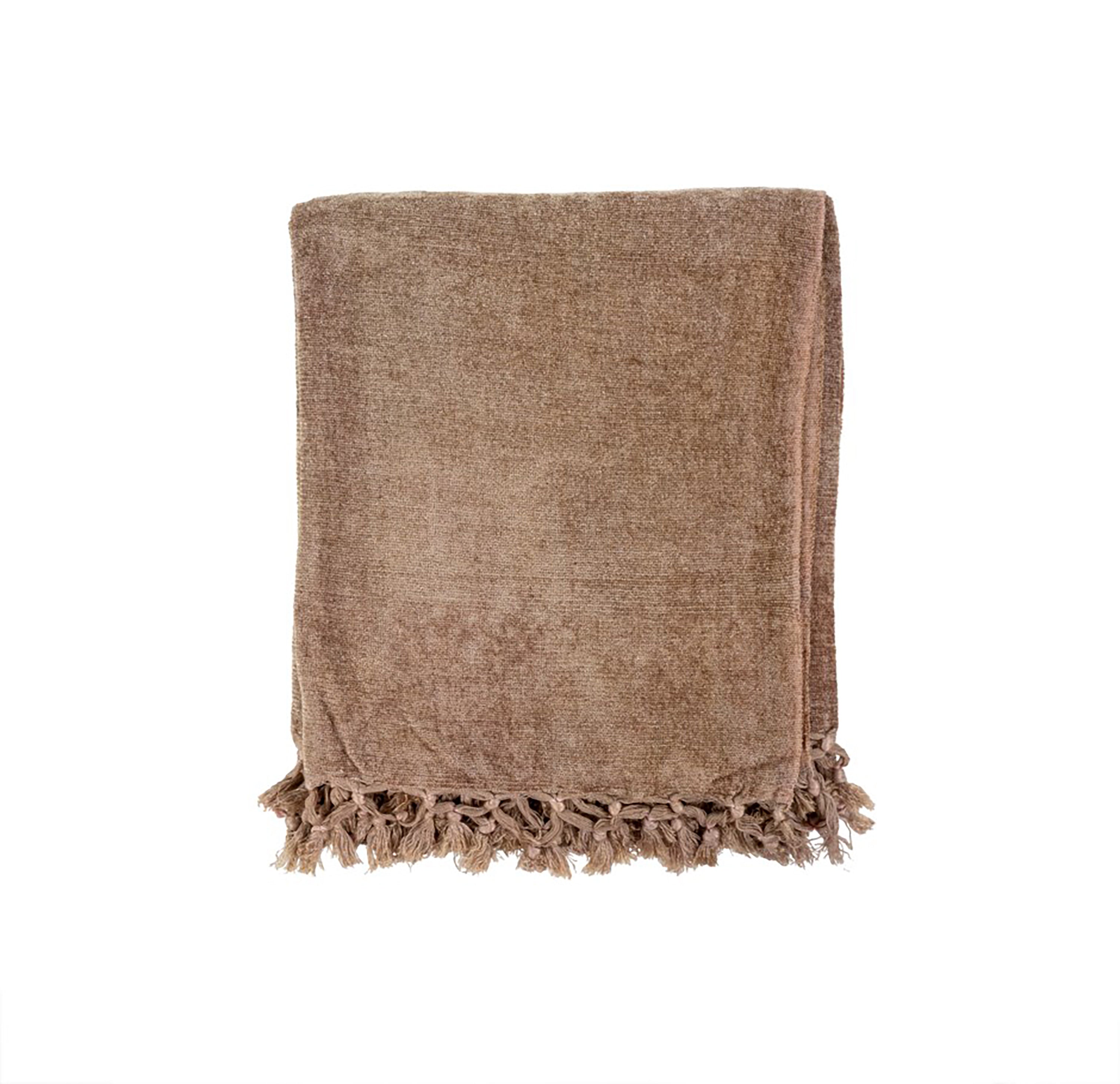 Chenille Throw Beige