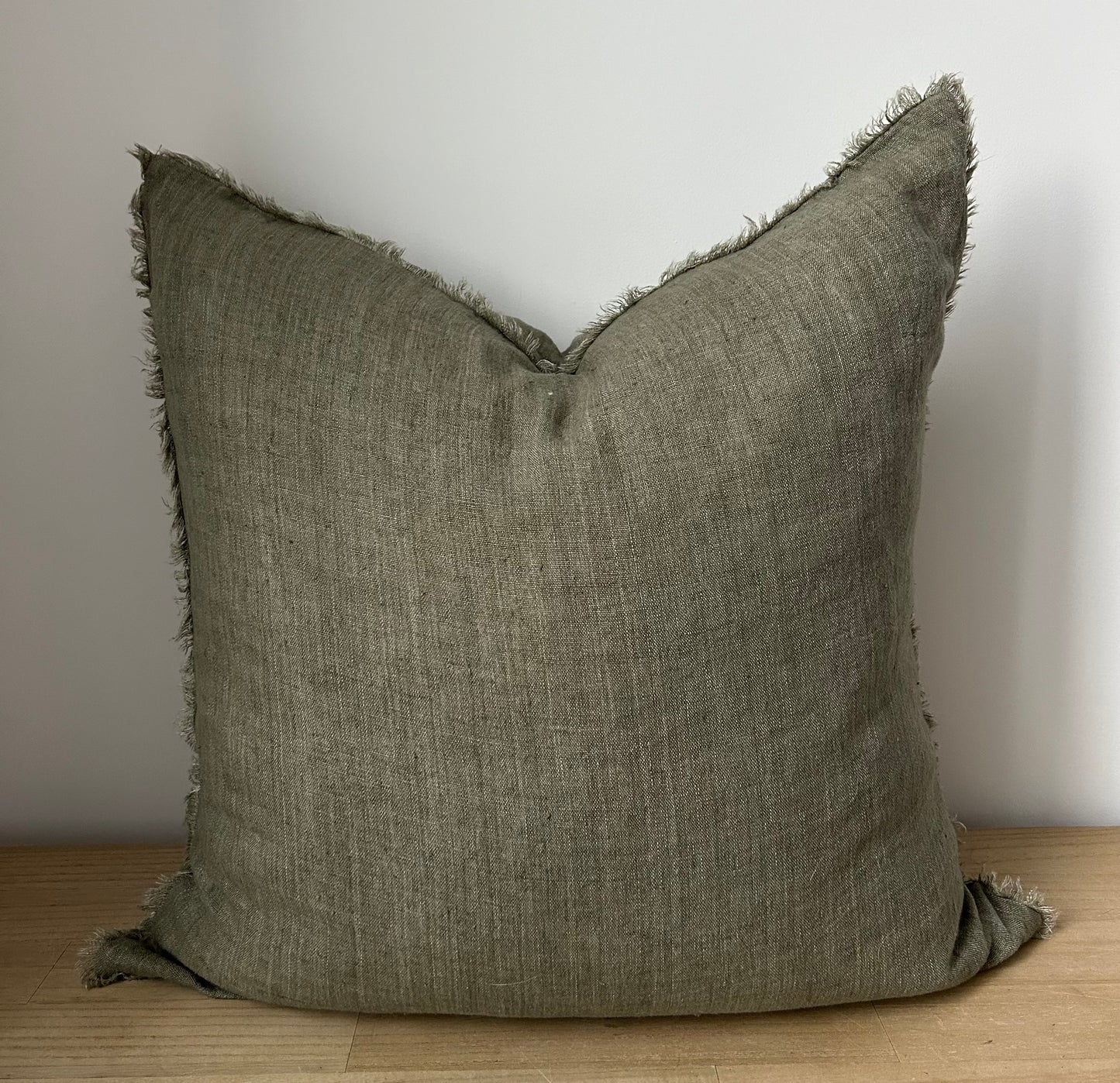 Lina Linen Pillow, Shadow