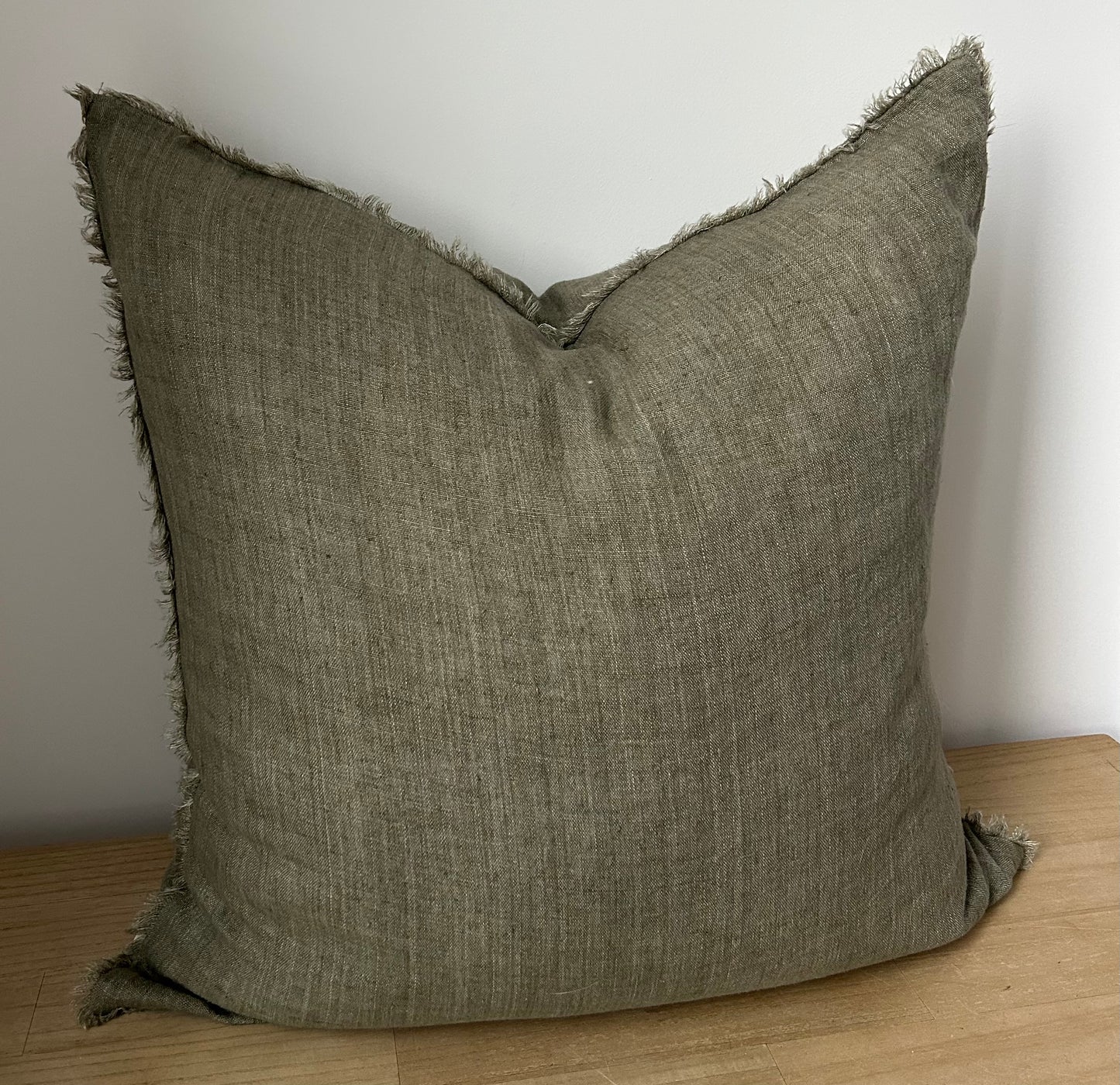 Lina Linen Pillow, Shadow