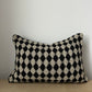 Black Check Weave Pillow