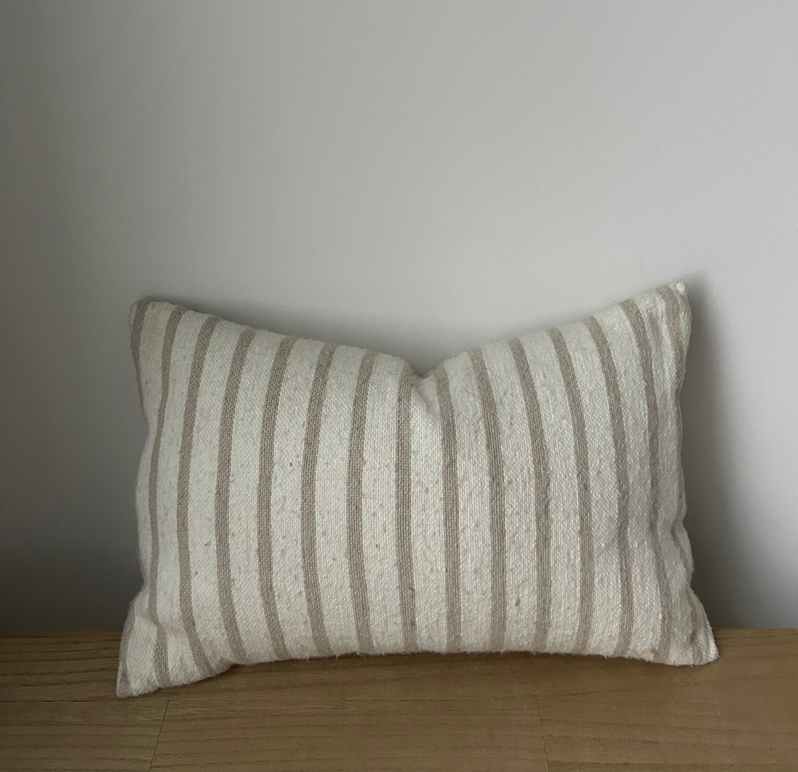 Natural Striped Pillow