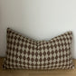 Brown Check Weave Pillow