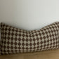 Brown Check Weave Pillow